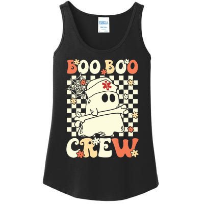 Groovy Boo Boo Crew Nurse Ghost Paramedic Emt Ems Halloween Ladies Essential Tank