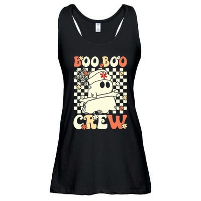 Groovy Boo Boo Crew Nurse Ghost Paramedic Emt Ems Halloween Ladies Essential Flowy Tank