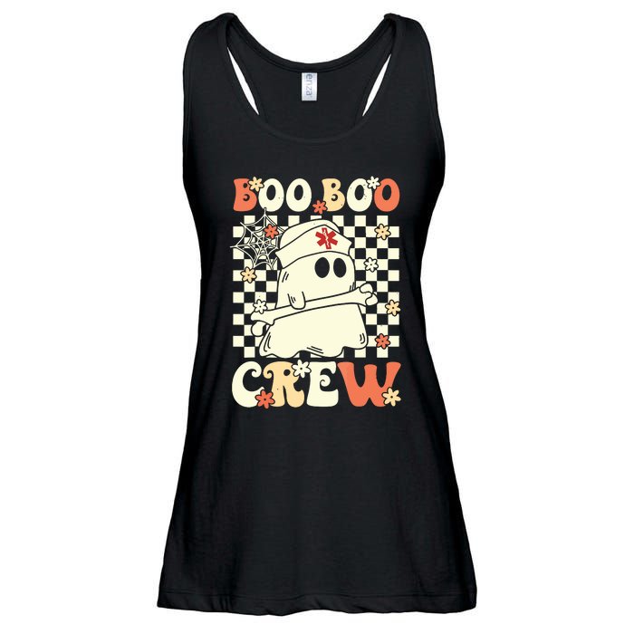 Groovy Boo Boo Crew Nurse Ghost Paramedic Emt Ems Halloween Ladies Essential Flowy Tank