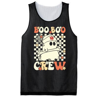 Groovy Boo Boo Crew Nurse Ghost Paramedic Emt Ems Halloween Mesh Reversible Basketball Jersey Tank