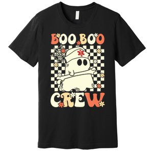 Groovy Boo Boo Crew Nurse Ghost Paramedic Emt Ems Halloween Premium T-Shirt