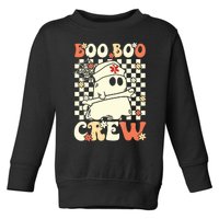 Groovy Boo Boo Crew Nurse Ghost Paramedic Emt Ems Halloween Toddler Sweatshirt