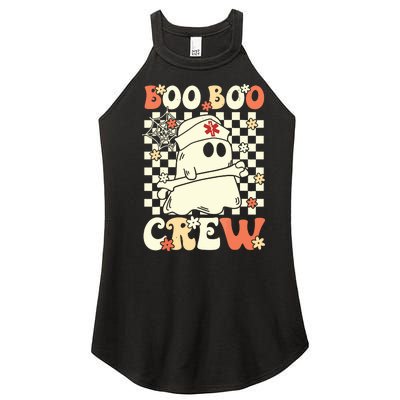 Groovy Boo Boo Crew Nurse Ghost Paramedic Emt Ems Halloween Women's Perfect Tri Rocker Tank