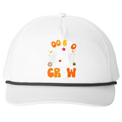 Groovy Boo Boo Crew Nurse Funny Ghost Halloween Nurse Snapback Five-Panel Rope Hat