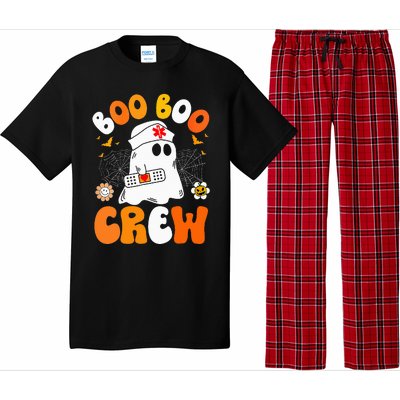 Groovy Boo Boo Crew Nurse Funny Ghost Halloween Nurse Pajama Set