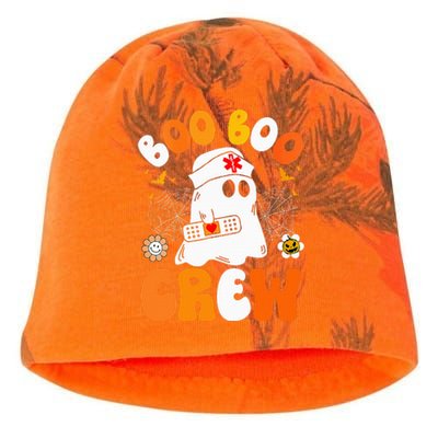 Groovy Boo Boo Crew Nurse Funny Ghost Halloween Nurse Kati - Camo Knit Beanie