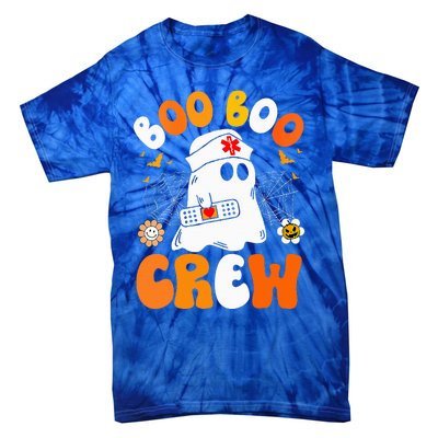 Groovy Boo Boo Crew Nurse Funny Ghost Halloween Nurse Tie-Dye T-Shirt