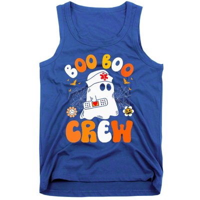 Groovy Boo Boo Crew Nurse Funny Ghost Halloween Nurse Tank Top