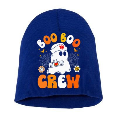 Groovy Boo Boo Crew Nurse Funny Ghost Halloween Nurse Short Acrylic Beanie