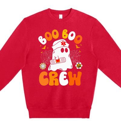 Groovy Boo Boo Crew Nurse Funny Ghost Halloween Nurse Premium Crewneck Sweatshirt