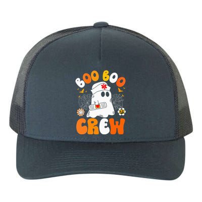 Groovy Boo Boo Crew Nurse Funny Ghost Halloween Nurse Yupoong Adult 5-Panel Trucker Hat