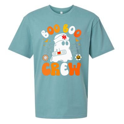 Groovy Boo Boo Crew Nurse Funny Ghost Halloween Nurse Sueded Cloud Jersey T-Shirt