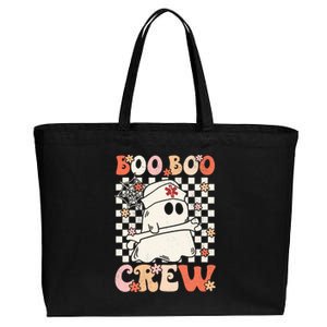 Groovy Boo Boo Crew Nurse Ghost Paramedic EMT EMS Halloween Cotton Canvas Jumbo Tote