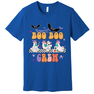 Groovy Boo Boo Crew Nurse Halloween Ghost Spooky Season Gift Premium T-Shirt