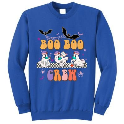 Groovy Boo Boo Crew Nurse Halloween Ghost Spooky Season Gift Tall Sweatshirt