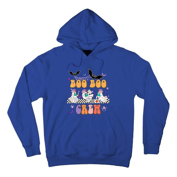 Groovy Boo Boo Crew Nurse Halloween Ghost Spooky Season Gift Tall Hoodie