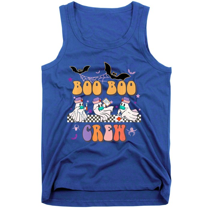 Groovy Boo Boo Crew Nurse Halloween Ghost Spooky Season Gift Tank Top