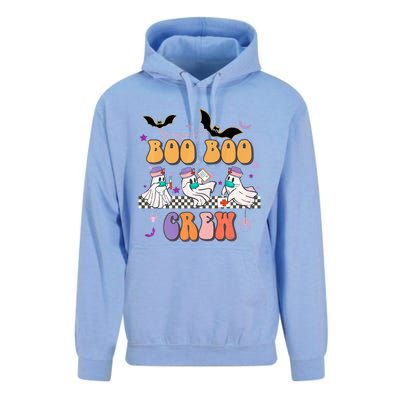 Groovy Boo Boo Crew Nurse Halloween Ghost Spooky Season Gift Unisex Surf Hoodie