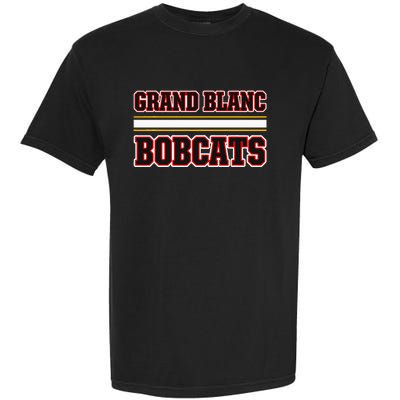 Grand Blanc Bobcats Horizontal Stripes Garment-Dyed Heavyweight T-Shirt