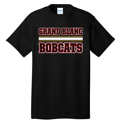 Grand Blanc Bobcats Horizontal Stripes Tall T-Shirt