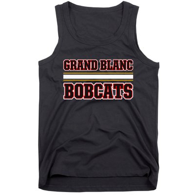 Grand Blanc Bobcats Horizontal Stripes Tank Top