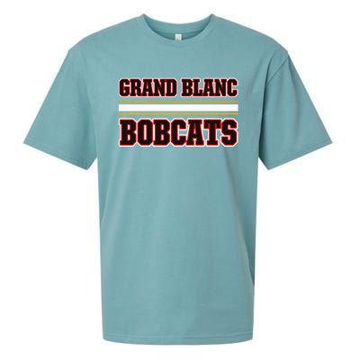 Grand Blanc Bobcats Horizontal Stripes Sueded Cloud Jersey T-Shirt