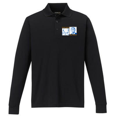 Good Bush Bad Bush Performance Long Sleeve Polo