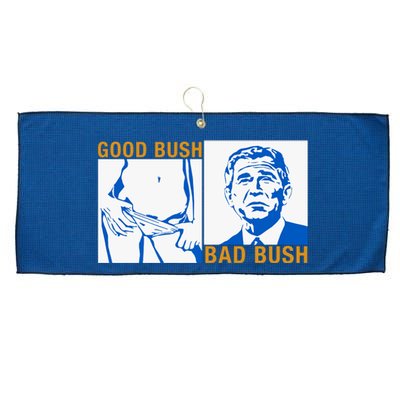 Good Bush Bad Bush Large Microfiber Waffle Golf Towel