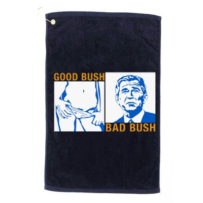 Good Bush Bad Bush Platinum Collection Golf Towel