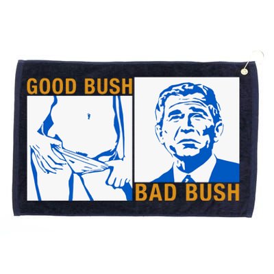 Good Bush Bad Bush Grommeted Golf Towel