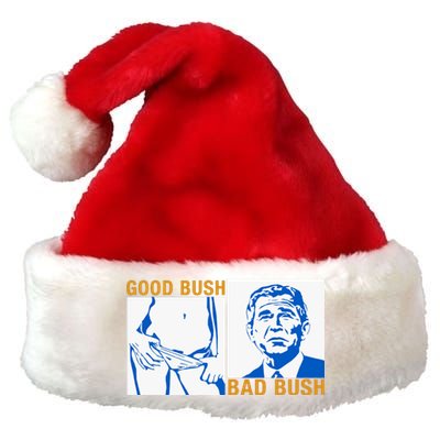 Good Bush Bad Bush Premium Christmas Santa Hat