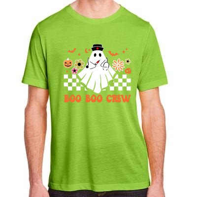 Groovy Boo Boo Crew Nurse Ghost Scrub Top Halloween Costume Gift Adult ChromaSoft Performance T-Shirt