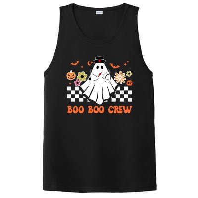 Groovy Boo Boo Crew Nurse Ghost Scrub Top Halloween Costume Gift PosiCharge Competitor Tank