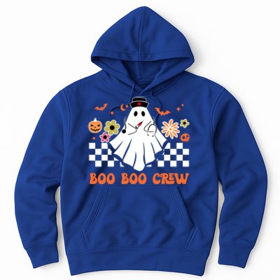 Groovy Boo Boo Crew Nurse Ghost Scrub Top Halloween Costume Gift Hoodie