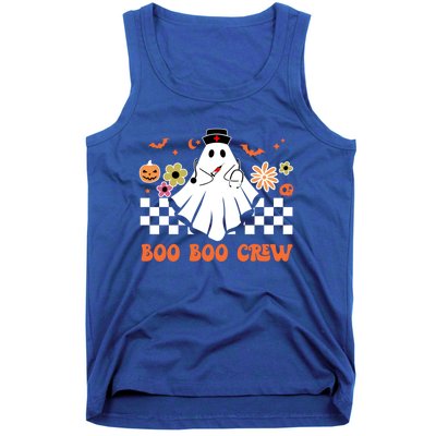 Groovy Boo Boo Crew Nurse Ghost Scrub Top Halloween Costume Gift Tank Top