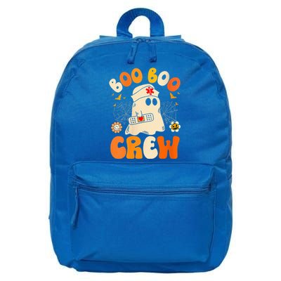 Groovy Boo Boo Crew Nurse Funny Ghost Halloween Nurse 16 in Basic Backpack