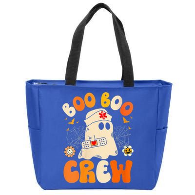 Groovy Boo Boo Crew Nurse Funny Ghost Halloween Nurse Zip Tote Bag