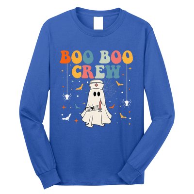 Groovy Boo Boo Crew For CNA ER RN LPN Funny Halloween Nurse Long Sleeve Shirt