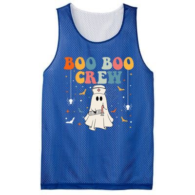 Groovy Boo Boo Crew For CNA ER RN LPN Funny Halloween Nurse Mesh Reversible Basketball Jersey Tank