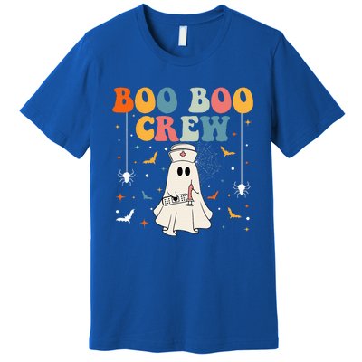 Groovy Boo Boo Crew For CNA ER RN LPN Funny Halloween Nurse Premium T-Shirt