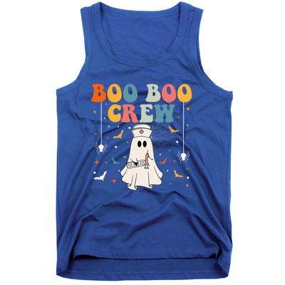 Groovy Boo Boo Crew For CNA ER RN LPN Funny Halloween Nurse Tank Top