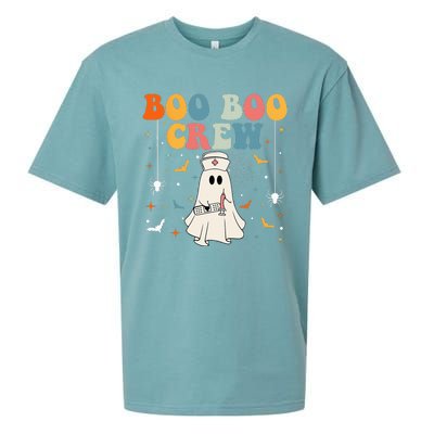 Groovy Boo Boo Crew For CNA ER RN LPN Funny Halloween Nurse Sueded Cloud Jersey T-Shirt