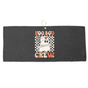 Groovy Boo Boo Crew Nurse Ghost Paramedic EMT EMS Halloween Large Microfiber Waffle Golf Towel