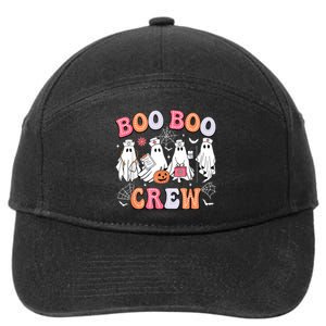 Groovy Boo Boo Crew Nurse Funny Ghost Women Halloween Nurse 7-Panel Snapback Hat