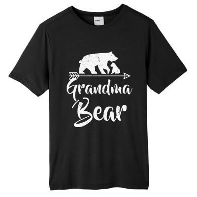 Grandma Bear Best Gift Mothers Fathers Day Tall Fusion ChromaSoft Performance T-Shirt