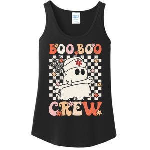 Groovy Boo Boo Crew Nurse Ghost Paramedic Emt Ems Halloween Ladies Essential Tank