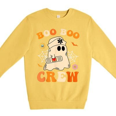 Groovy Boo Boo Crew Nurse Funny Ghost Halloween Nurse Premium Crewneck Sweatshirt