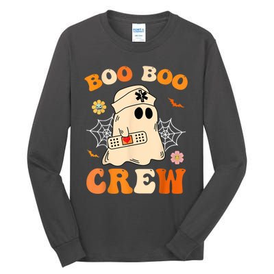 Groovy Boo Boo Crew Nurse Funny Ghost Halloween Nurse Tall Long Sleeve T-Shirt