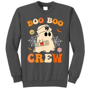 Groovy Boo Boo Crew Nurse Funny Ghost Halloween Nurse Tall Sweatshirt