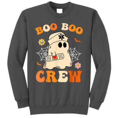 Groovy Boo Boo Crew Nurse Funny Ghost Halloween Nurse Tall Sweatshirt